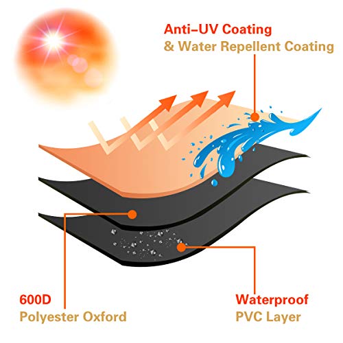 Vailge Grill Cover,58-inch Waterproof BBQ Cover,600D Heavy Duty Gas Grill Cover, UV & Dust & Rip & Fading Resistant,Suitable for Weber, Brinkmann, Char Broil Grills and More,Beige - Grill Parts America