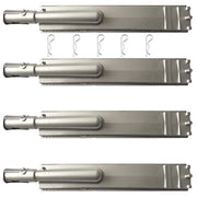 GRILLJOB 4PC Heavy Duty Cast Stainless Steel 304 BBQ Grill Burners Bull Grill Replacement Parts for Cal Flame Aussie Blaze Jenn AIR Thermos Turbo Beefeater and More - Grill Parts America