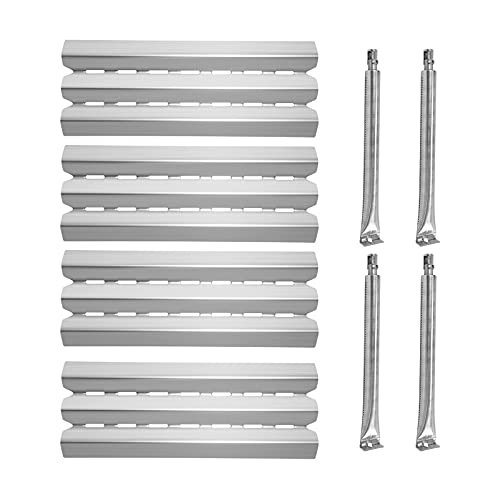 Damile Grill Heat Plates Shield Burner Cover Flame Tamer Gas Grill Burner Pipe Tube BBQ Gas Grill Replacement Parts for Broil King 9221-64, 9225-64, 9235-24, 9615-54, Baron 440, Baron 490, Baron 590 - Grill Parts America