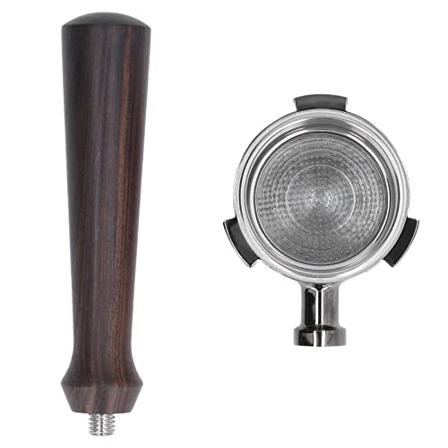 51mm Coffee Portafilter Coffee Machine Filter Coffee Machine Replacement Parts with Wooden Handle for DELONGHI ECP3420 ECP685 ECP680 - Kitchen Parts America