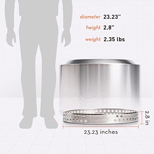 Solo Stove Yukon 27" Stand Stainless Steel Fire Pit Accessory - Grill Parts America