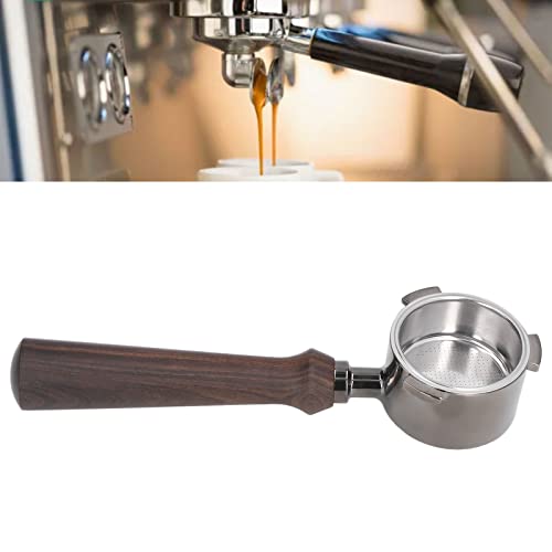 51mm Coffee Portafilter Coffee Machine Filter Coffee Machine Replacement Parts with Wooden Handle for DELONGHI ECP3420 ECP685 ECP680 - Kitchen Parts America