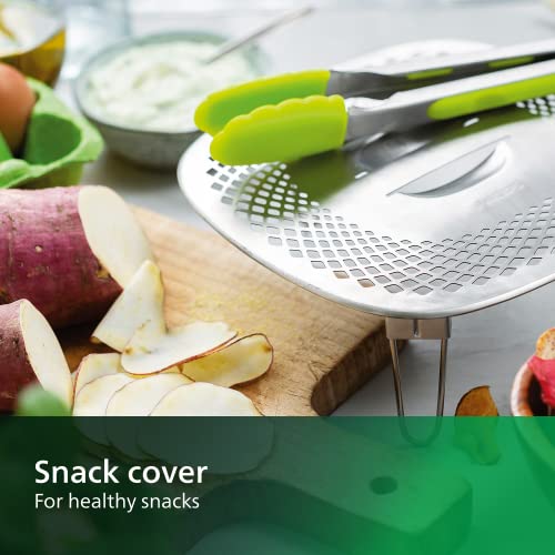 Snack Master Accessory Kit with Snack Cover and Silicone Tongs for Philips Airfryer XXL Models