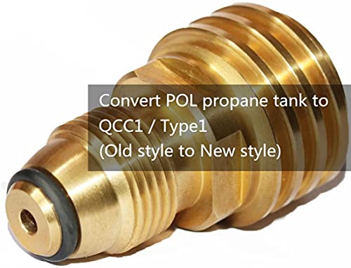 DOZYANT 12 Feet Propane Hose with Gauge,Include Tank Adapter Converts POL 100 lb LP Tank to QCC1 for Gas Grill, Stove and More Propane Appliances - Grill Parts America