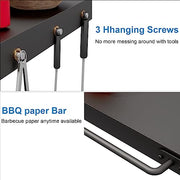 SafBbcue Grill Side Shelf Replacement for Oklahoma Joe's Highland Offset Smoker Grill Accessories, Accessories for Oklahoma 15202031 17202052 Smoker Grill Parts with Paper Towel Holder Grill Hook - Grill Parts America