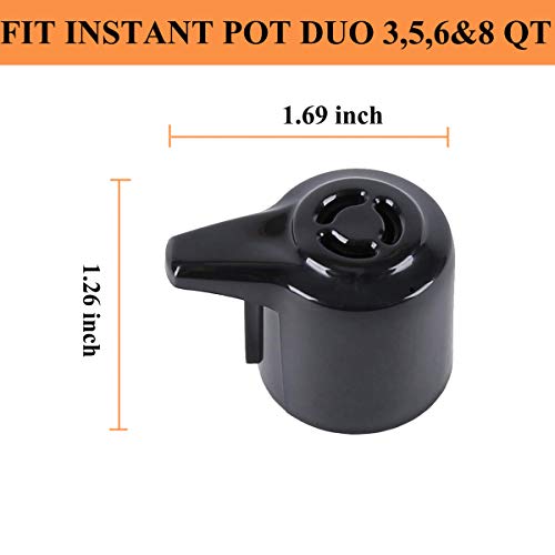 2Pack Steam Release Handle Replacement Accessories Steam Release Valve for Instant Pot Duo/Duo Plus 3, 5, 6 and 8 Quart,Instant Pot Smart Wifi(6 qt)