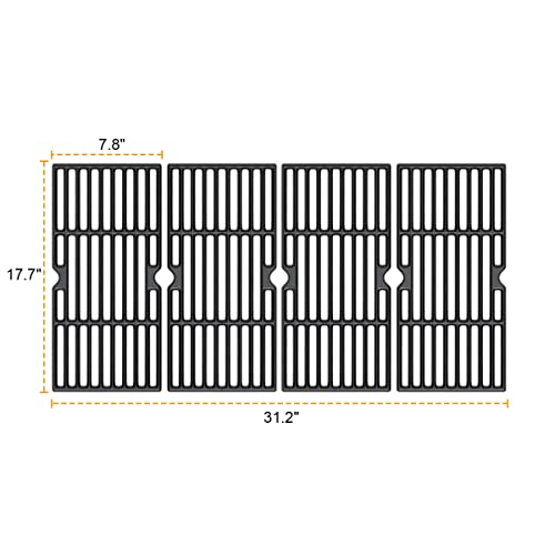 SafBbcue Replacement Parts Kit for Dyna-Glo DGE486BNP DGE486BSP DGE486GSP DGF486GSP DGN576DNC-D M486BBDG14 Master Forge 2518-3 Brinkmann 810-9590-S Grill Grates - Grill Parts America
