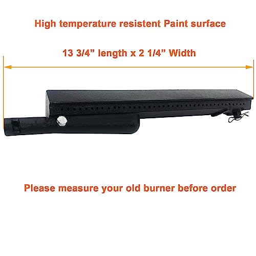 GRILLJOB 3 Pack 13 3/4“ Cast Iron BBQ Grill Burners Replacement Parts for Charbroil, Centro, Front Avenue, Costco Kirkland, Thermos Gas Grills - Grill Parts America