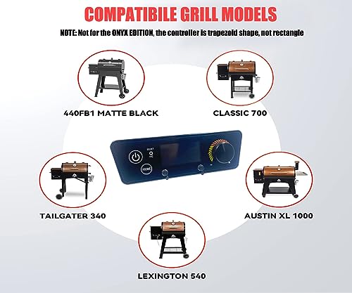 Meatender PID Trapezoid Control Board Replacement for Pit Boss Tailgater P7-340 / Lexington P7-540 / Classic P7-700 / Austin XL P7-1000 / 440FB1 Matte Black Wood Pellet Grill - Grill Parts America