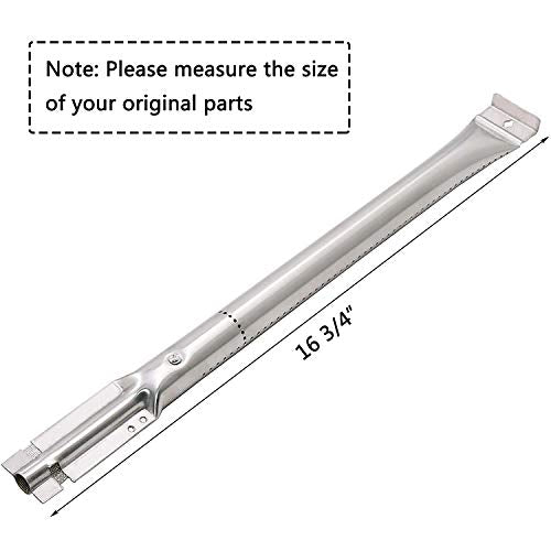 Hisencn Repair Kit for Costco Kirkland 720-0432, Nexgrill 720-0193, 720-0432 Gas Grill Models, Grill Burner Tube Pipe, Heat Plate Tent Shield Burner Cover, Igniter Electrode Replacement Parts - Grill Parts America