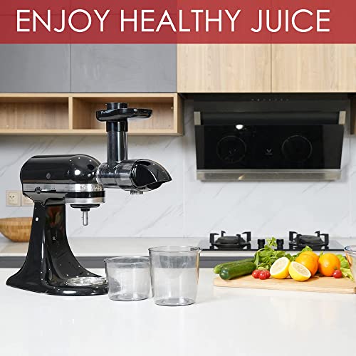 Masticating Juicer Attachment for KitchenAid All Models Stand Mixers, Masticating Juicer, Slow Juicer Attachment for KitchenAid All Models Stand Mixers, Black(Machine/Mixer Not Included) - Kitchen Parts America