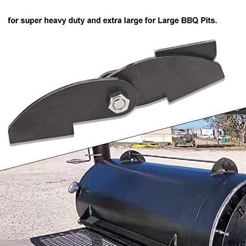 MWEDP 3-Pack Large Heavy Duty BBQ Smoker Hinge Compatible with Burn Shop BBQ Smoker Hinge Doors 8 x 2 1/4" Parts Weld On Heavy duty 3/16" plate steel (include bolt, nut and washers) - Grill Parts America