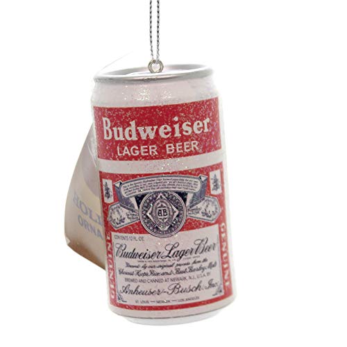 Vintage Budweiser Beer Can Resin Christmas Ornament Bud Lager Decoration New - Grill Parts America