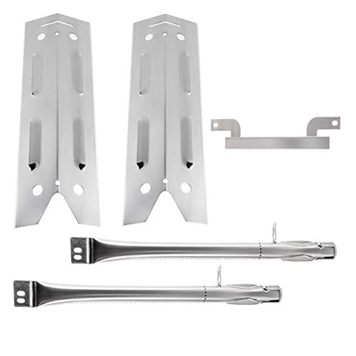 BBQration 15" x 4 13/16" Grill Parts for Brinkmann 810-4220, 810-4220-S, 810-2511-F, 810-2511-S Stainless Steel Heat Plates, Burners and Carry Over Tubes for Brinkmann Gas Grill Model - Grill Parts America