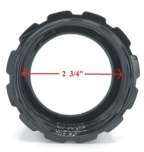 Blendin Replacement Bottom Base Ring Plastic Cap, Compatible with Hamilton Beach 990035900, HB908, 909, 919 Blenders (Black) - Kitchen Parts America