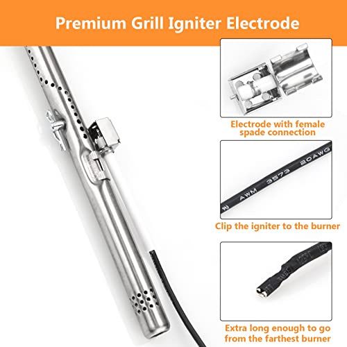 Hisencn Grill Replacement Parts for Charbroil Performance 5 Burner, 304 Stainless Steel Grill Parts for Charbroil 463347519, 463347518, 463361017, Replacement Parts for G470-5200-W1, G470-0004-W1 - Grill Parts America