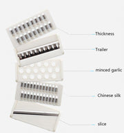 12Pcs Sets Multi-Function Vegetable Slicer,Onion Mincer Chopper, Vegetable Chopper, Cutter, Dicer, Egg Slicer with Container,Hand Guard and Container (Blue) - Kitchen Parts America