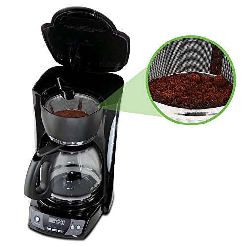Reusable Coffee Filters 8-12 Cup Permanent Coffee Filters Basket Washable Compatible with Mr. Coffee Black & Decker Coffee Maker Filter Parts BPA-free - Kitchen Parts America