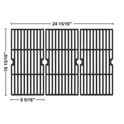 Grill Grates for Charbroil Advantage 4 Burner 463343015 463344015 463344116, Advantage 2 Coal Parts 463340516 Gas Grill, G467-0002-W1 Cast Iron Cooking Grids for Tru Infrared 463336016, 16 15/16" - Grill Parts America