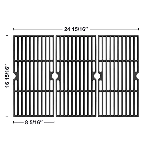Grill Grates for Charbroil Advantage 4 Burner 463343015 463344015 463344116, Advantage 2 Coal Parts 463340516 Gas Grill, G467-0002-W1 Cast Iron Cooking Grids for Tru Infrared 463336016, 16 15/16" - Grill Parts America
