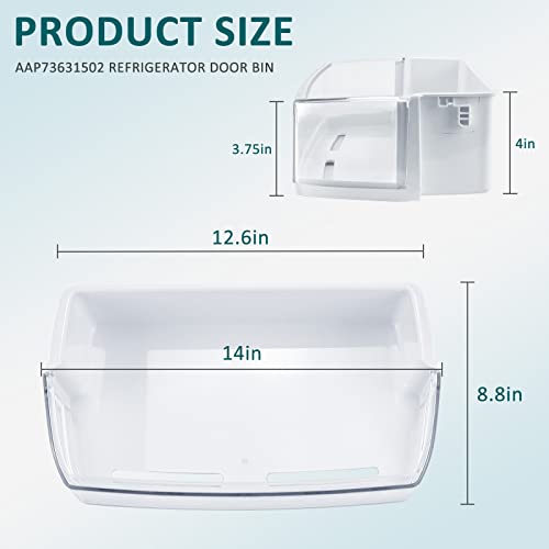 Refrigerator Door Bin AAP73631502 L-G Refrigerator Shelf Replacement RIGHT Compatible for L-G,Ken-more Elite Refrigerator Door Shelf Bin-LFX28968ST Door Bin AP5673810,2652330,AAP72909218, AP5673811 - Grill Parts America