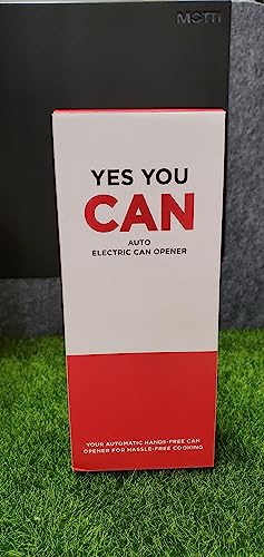 Kitchen Mama Auto Electric Can Opener: Open Your Cans with A Simple Push of Button - Automatic, Hands Free, Smooth Edge, Food-Safe, Battery Operated, YES YOU CAN (Red) - Grill Parts America