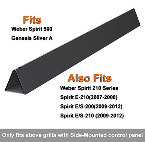 DELSbbq 7534 7535 Porcelain Steel Flavorizer Bars for Weber Spirit 200 Series, Spirit 500, Genesis Silver A Gas Grills, Flavorizer Bar Replaces Weber 7534 7535 65902 - Grill Parts America