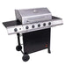 Char-Broil 463455021 Performace 5-Burner Cart-Style Liquid Propane Gas Grill, Stainless/Black - Grill Parts America