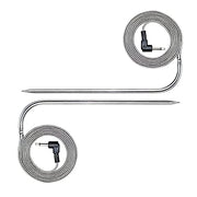 Replacement Meat Probe for Pit Boss Pellet Grills and Pellet Smokers. 3.5mm Plug Compatible with Pit Boss Accessories Meat Probe. 2 Packs Meat Probes and 2 Packs Grill Clips.… - Grill Parts America