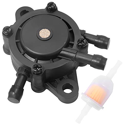 Fuel Gas Pump W/Fuel Filter Replacement for John Deere LA175 LA165 LA155 LA145 LA135 LA125 LA115 LA105 LA150 LA140 LA130 LA120 D155 D125 D105 D170 D160 D150 D140 D130 D120 D110 D100 Lawn Tractor - Grill Parts America