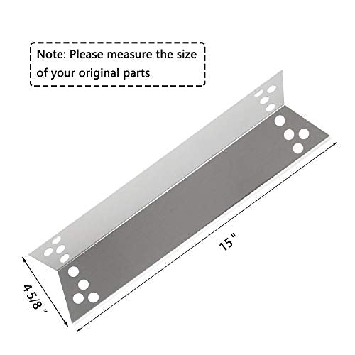 Hisencn Gas Grill Repair for Kenmore 122.16134 122.16134110 Nexgrill 720-0719BL 720-0773, 720-0783 Tera Gear 1010007A Grill Straight Burner Pipe Tubes Heat Tents Heat Plate Shield Replacement Parts - Grill Parts America
