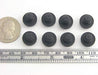 Pkg of 8 - Black SBR Rubber Push-in Bumper - Bumper Diameter - 1/2", Bumper Height - 7/32", Fits Panel Hole Diam 1/4" - Kitchen Parts America