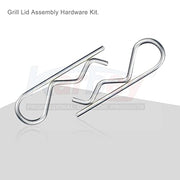 88206 Hdwe Lid to Firebox Assy/Grill Lid Assembly Hardware Kit Compatible with Weber Genesis Summit 88206, Fits Many Genesis and Summit Models Grills. (2 PCS) - Grill Parts America