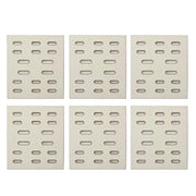 Hongso 8" x 7.25" Replacement Ceramic Radiant Flame Tamer, Heat Plate for Bakers and Chefs, SAMS & Turbo, Fiesta, Grand Hall Y0005XC, Member's Mark Gas Grill Models, CRG501 6-Pk - Grill Parts America