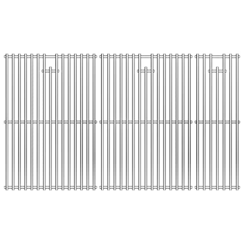 Hisencn Cooking Grates for Nexgrill 720-0882A Evolution Infrared Plus 5-Burner, Stainless Steel Solid Rod Grill Cooking Grids Replacement Parts, 3 Pack - Grill Parts America