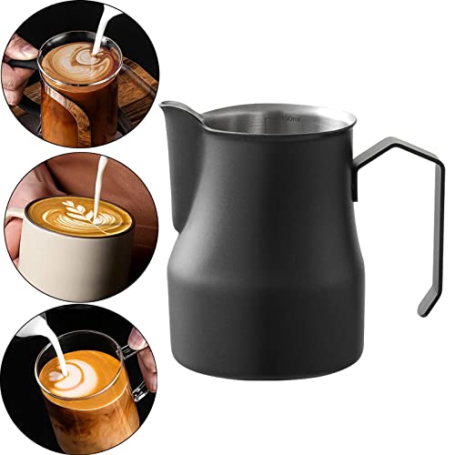 Milk Frothing Pitcher 32oz,Espresso Steaming Pitcher 32oz,Espresso Machine  Accessories,Milk Frother Cup 32oz,Milk Coffee Cappuccino Latte Art,Stainless  Steel Jug - Kitchen Parts America