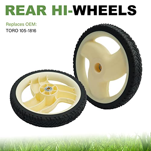 12" Rear Wheel 105-1816 for Toro 22" Recycler 20012 20016 20019 - Grill Parts America