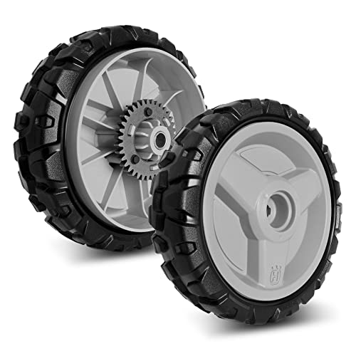 Replacement 580365301 Wheel Compatible with Hus qvarna Lawn Mower - 2 Pack Drive Wheels Compatible with HU675AWD, HU700AWD, HU725AWD, HU800AWD, L321AH, LC221A, Craftsman GCV-160 Mower, 8 inch - Grill Parts America