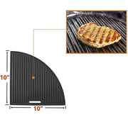 21.5” Cast Iron Grill Grate for Weber Original Kettle Premium 22" Charcoal Grill and Smokers, Replacement for Weber 22" Performer Premium Grill, Two types of cooking surfaces, Modular Fits 22" Grills - Grill Parts America