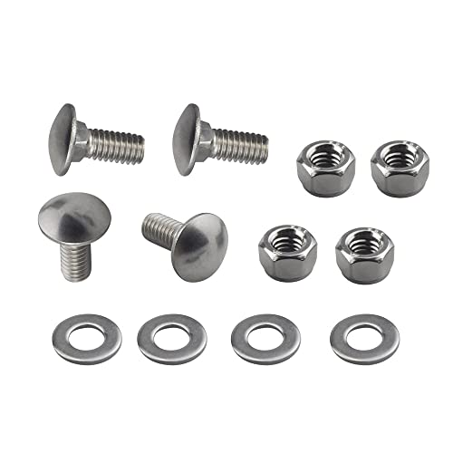 784-5581A Carriage Bolts Nuts Kits Compatible with MTD Snow Blower fits 784-5581A 790-00120-0637 Shave Plate Scraper Bar (5/16-18) 5/8" and More, Replaces 712-3010, 736-0242, 710-0260 - 4 Pack - Grill Parts America