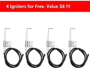 Hisencn Gas Grill Repair for Kenmore 122.16134 122.16134110 Nexgrill 720-0719BL 720-0773, 720-0783 Tera Gear 1010007A Grill Straight Burner Pipe Tubes Heat Tents Heat Plate Shield Replacement Parts - Grill Parts America