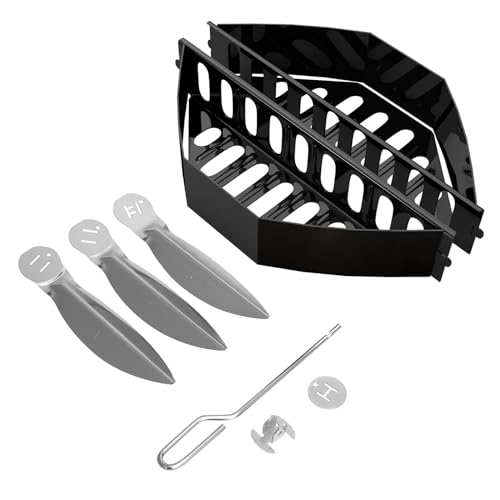 Charcoal Basket Briquet Holders/Ash Catcher and One-Touch Cleaning System Accessories for 22-1/2" Weber Kettle Grill 7403,7444 Replacement Parts for Weber Charcoal, Master Touch Series Grills - Grill Parts America
