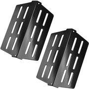 GasSaf Heat Deflector Replacement for Weber 7622 65505 Genesis 300 Series E310 E320 E330 S310 S320 S330 Grill Part with Front Control Knobs (2011 & Newer) Porcelain enameled Heat Plates - Grill Parts America