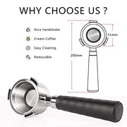 Stainless Steel 51mm 3 Ears Portafilter filter holder - Kitchen Parts America