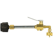 Flame King Propane Refill Fitting Adapter Valve for 1LB Camping Refillable Tank Cylinders - Grill Parts America