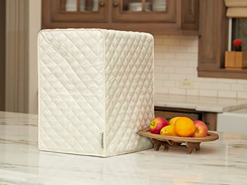 Covermates Keepsakes - Rectangular Appliance Cover - Dust Protection - Stain Resistant - Washable - Appliance Cover-Cream - Kitchen Parts America