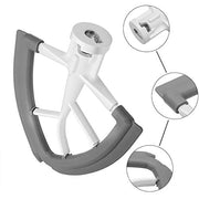 Flex Edge Beater For Kitchenaid,Kitchen Aid Mixer Accessory,Kitchen Aid Attachments For Mixer,Fits Tilt-Head Stand Mixer Bowls For 4.5-5 Quart Bowls,Beater With Silicone Edges,White - Kitchen Parts America