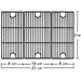 Hongso 17 5/8" Porcelain Coated Cast Iron Cooking Grid Grates Replacement for Brinkmann 810-2545-W, 810-1456-S, 810-9425-W, 810-9520-S, 810-8300-W, 810-7231-W Gas Grill, Set of 3 (PCG233) - Grill Parts America
