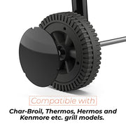 MAYITOP Gas Grill Wheels 2 Pack Replacement for Char-Broil Charbroil Thermos 5.9" W G206-0025-W1 - Grill Parts America