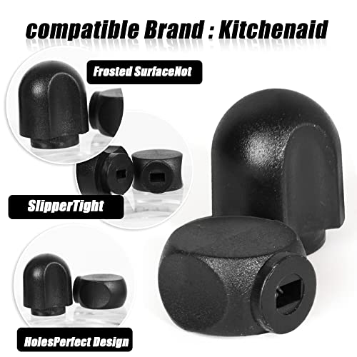 LOYCEGUO Speed Control Knob Replacement Part for KitchenAid Stand Mixer A Set of 2 Pieces Black Plastic New OEM Quality Lock Lever Knobs - Kitchen Parts America